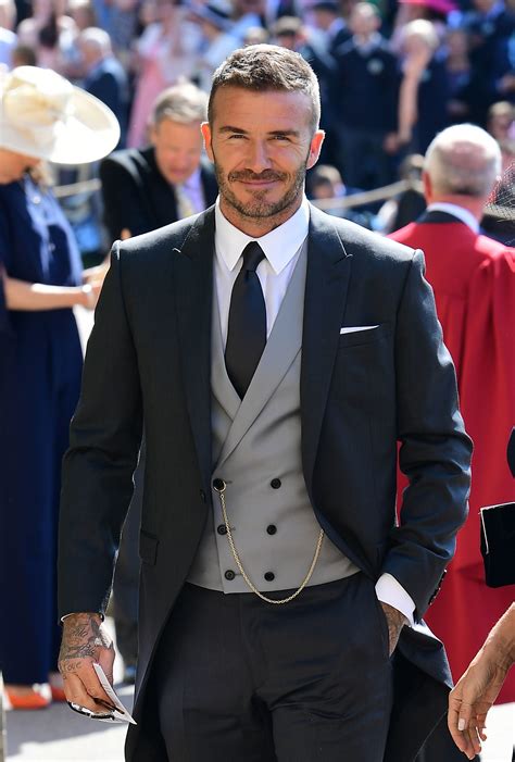 beckham suit dior|david beckham wedding dress.